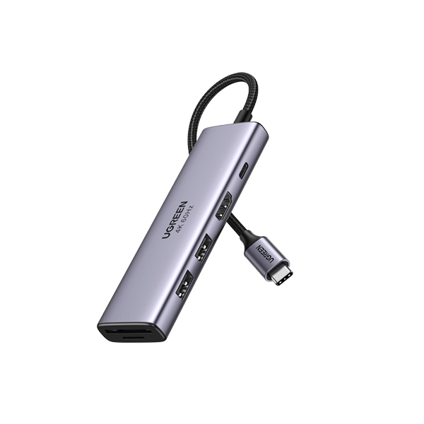 Ugreen 6-in-1 USB 3.0 PD 100W Hub Multifunction Adapter