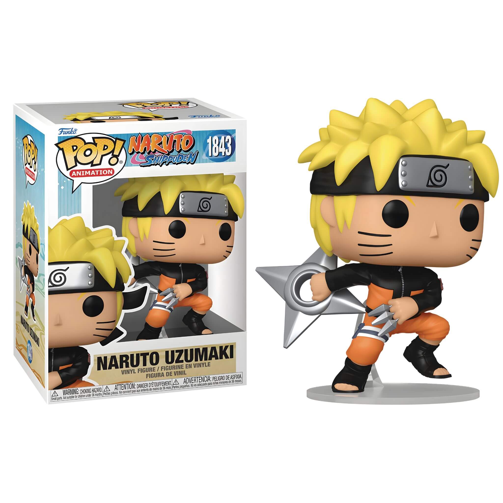 Funko Pop! Naruto: Naruto Uzumaki with Kunai & Shuriken