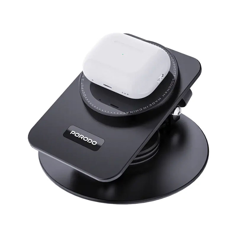 Porodo FWC035 Wireless Charging Rotating Stand