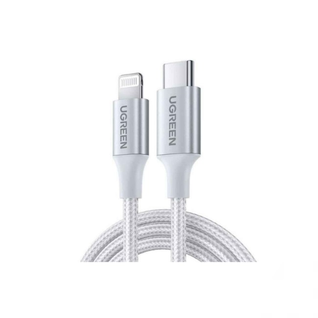 Ugreen USB-C to Lightning PD Fast Charging Braided Cable 2m (MFi Certified)