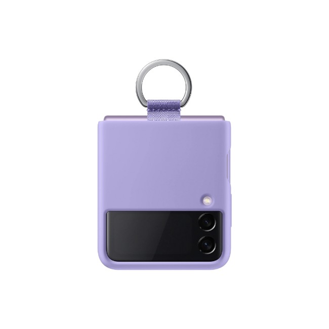 Samsung Galaxy Z Flip3 5G Silicone Cover with Ring - Lavender