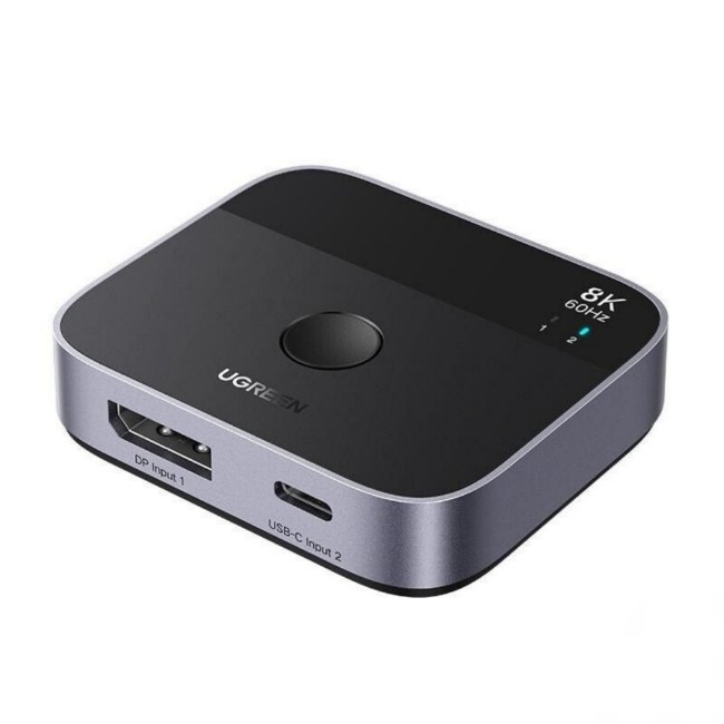Ugreen 8K DisplayPort + USB-C Switch (2 In 1 Out)