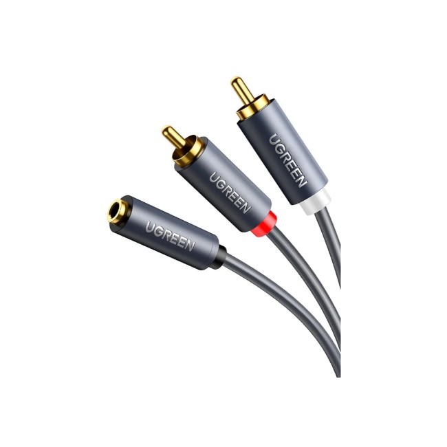 Ugreen 3.5mm Female to 2RCA Male Audio Cable (1m)