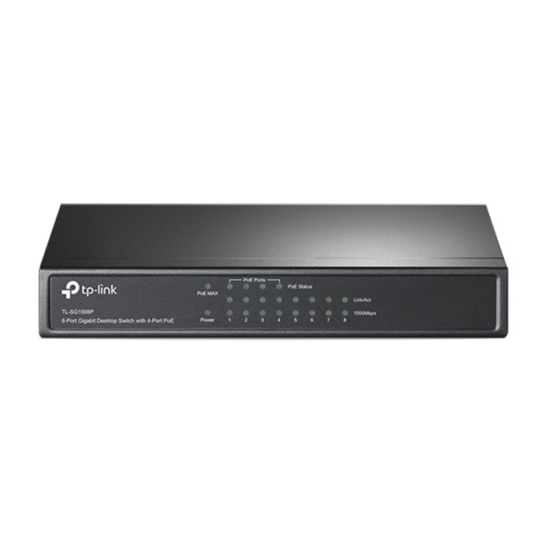 TP-Link TL-SG1008P 8-Port Gigabit Desktop Switch with 4-Port PoE+