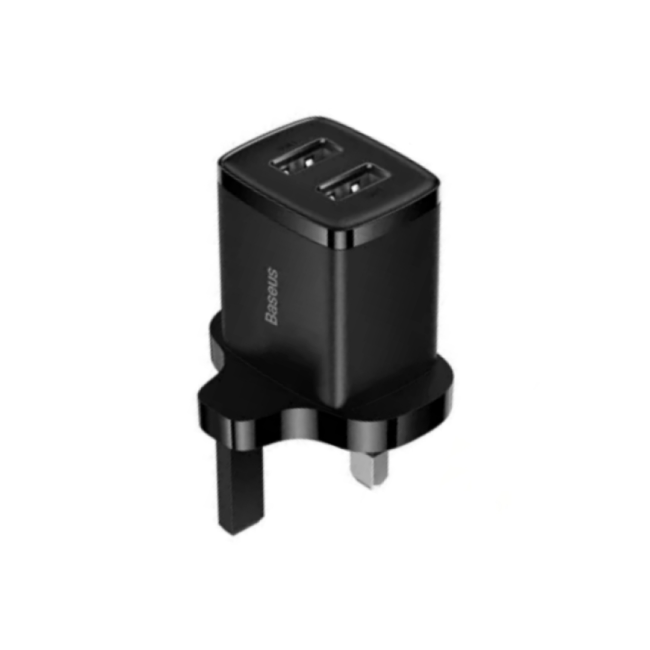 Baseus Compact 10.5W UK 2-Port USB Travel Charger