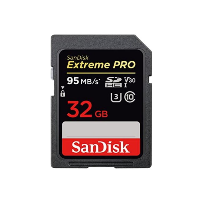 SanDisk Extreme PRO SDHC 32GB UHS-I Memory Card