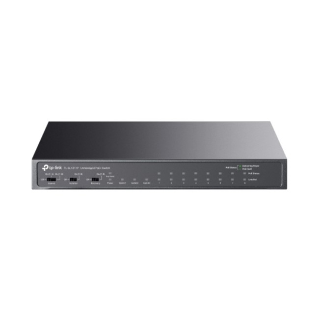 TP-Link TL-SL1311P 8-Port 10/100Mbps + 3-Port Gigabit Switch with 8-Port PoE+