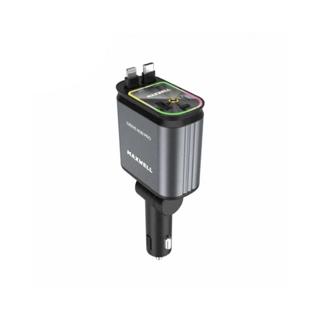 Maxwell Drive Hub 4-in-1 120W Fast Charging Car Charger