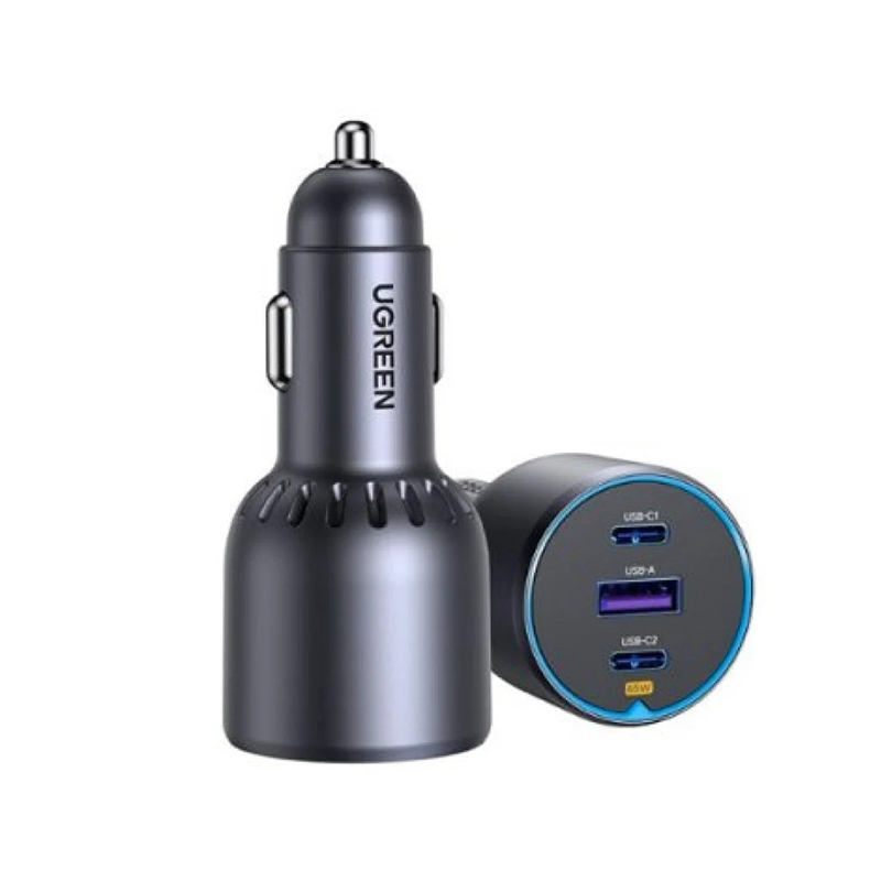 Ugreen 75W 3-Port Fast Car Charger