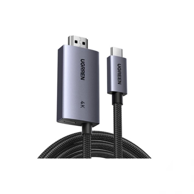 Ugreen 4K USB-C to HDMI Cable with PD Port (2m)