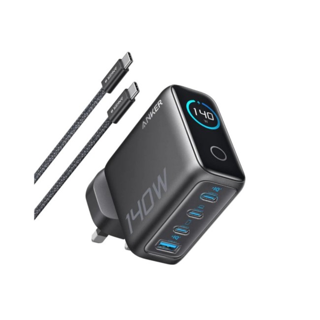 Anker Zolo 140W 4-Port GaN Charger with USB-C Cable