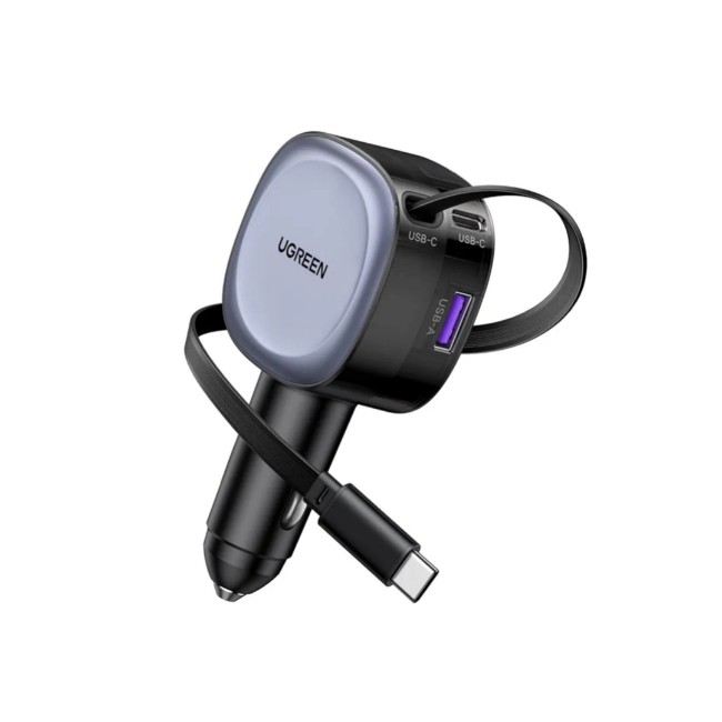 Ugreen 75W 3-Port Car Charger Adapter