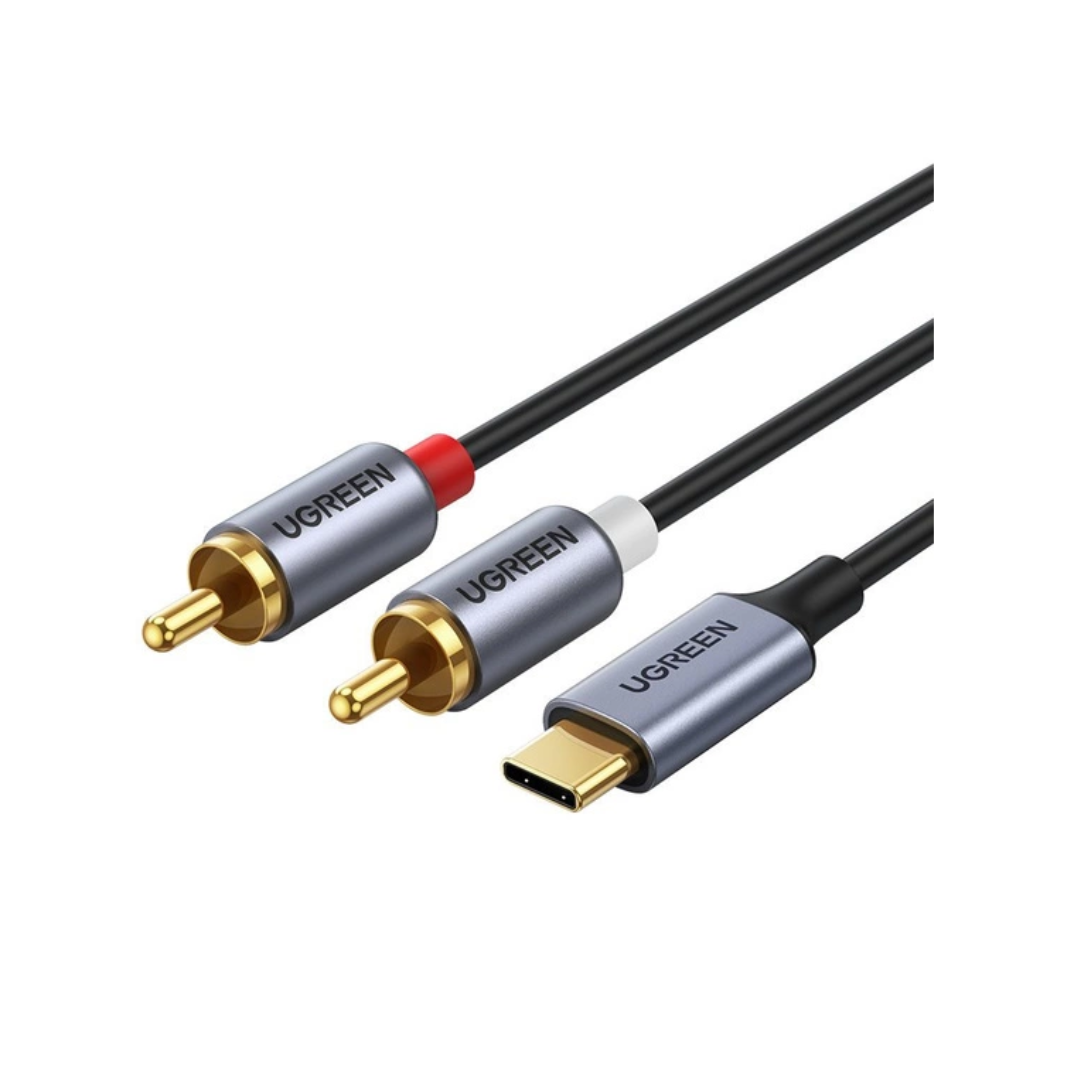 UGREEN USB Type-C to 2RCA Male Audio Cable 1.5m