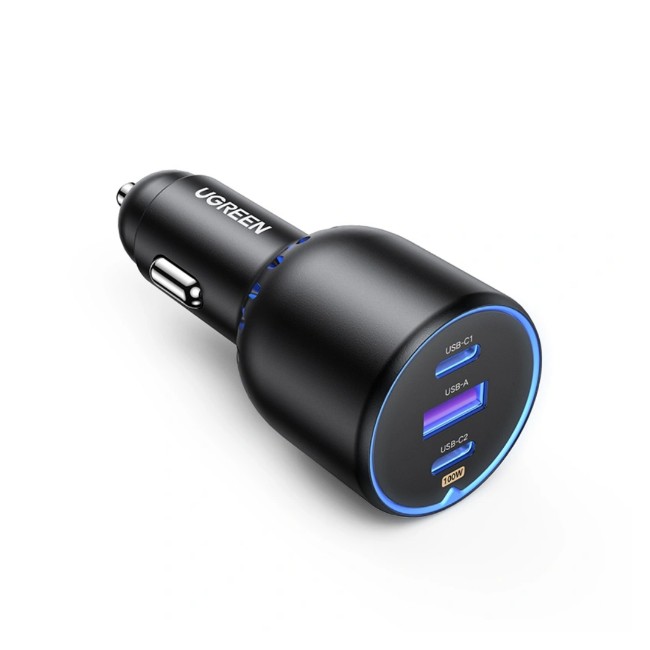 Ugreen 130W 3 Port Fast Car Charger