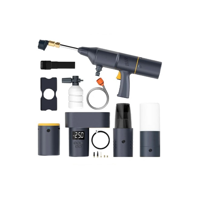 Maxwell Auto Essentials Plus Car Wash Kit with Power Bank