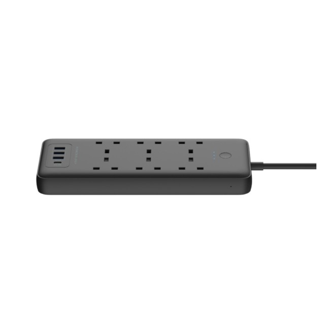Powerology 6 Socket 3250W Multiport Power Extension with 3 USB and 1 PD Port