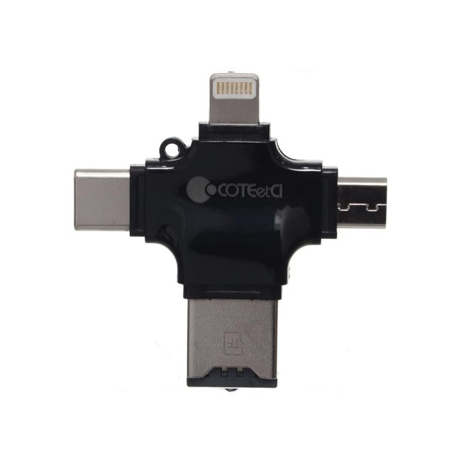 COTEetCI 4-in-1 Multi Card Reader Adapter