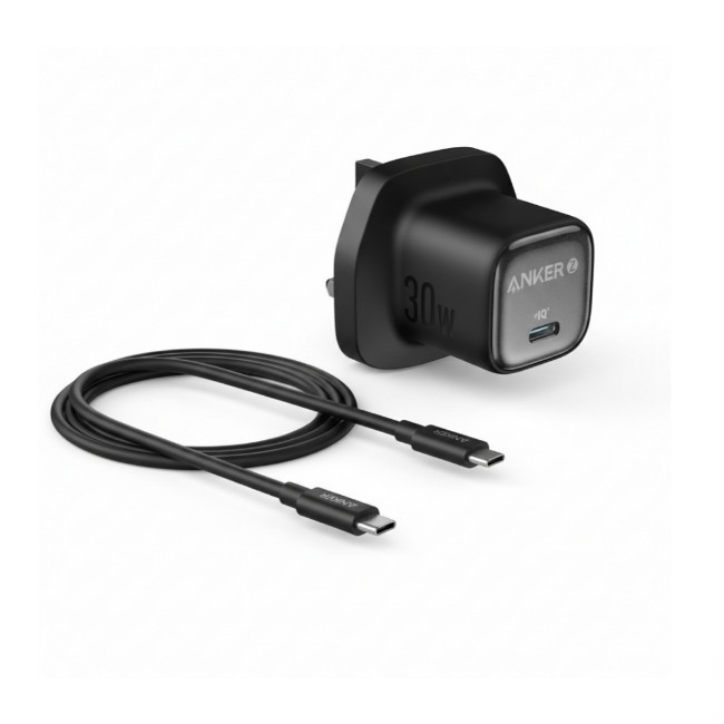 Anker Zolo 30W PD 3.0 Charger with USB-C to USB-C Cable