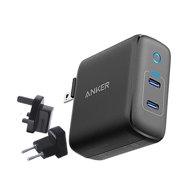 Anker PowerPort III 60W 2-Port Travel Charger with Worldwide Plug Set