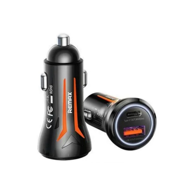 Remax CC-05 54W Zinc Alloy Fast Charging Car Charger (USB + PD Port)