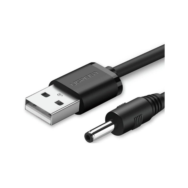 UGreen USB-A 2.0 to DC 3.5mm Male/Female Charging Cable 1m