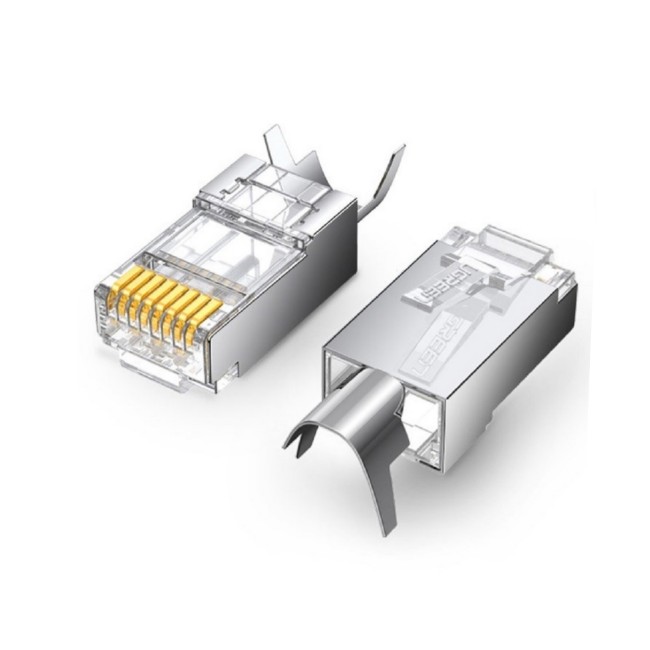 Ugreen Cat 7 FTP Gold Plated RJ45 Modular Plugs (10 Pack)