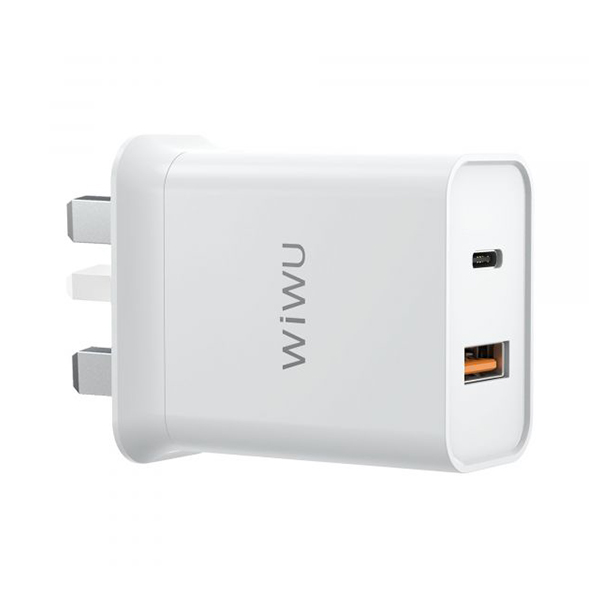 WiWU Comet USB-C & QC3.0 Power Adapter