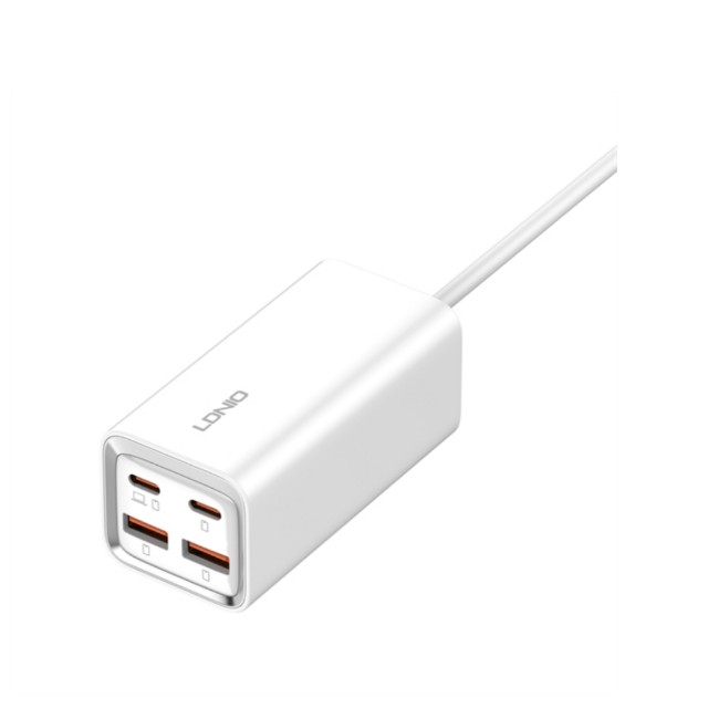 LDNIO A4610C 65W 4-Port Desktop Charger (2 PD + 2 QC 3.0)