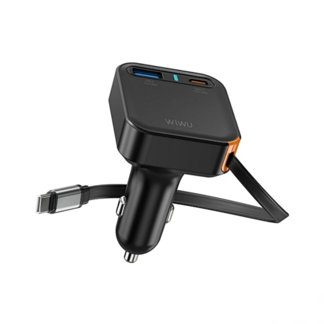 WiWU Helix 65W PD USB & Type-C Fast Car Charger